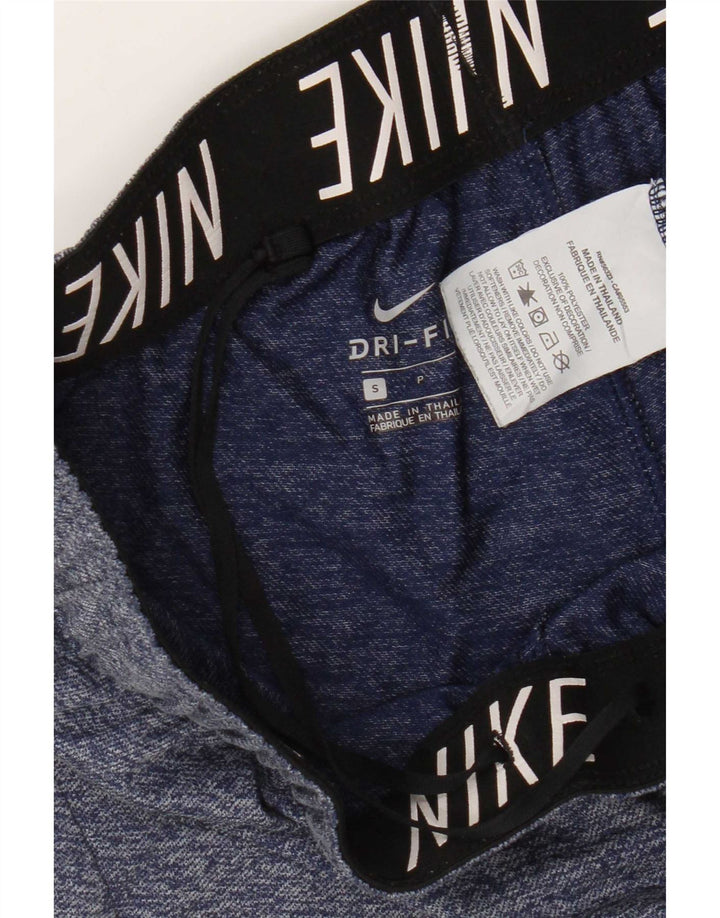 Γυναικείο αθλητικό σορτς Nike Dri Fit UK 10 Small Blue Flecked Polyester