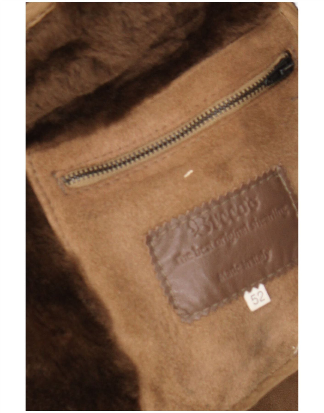 Ανδρικό παλτό Breco's Shearling IT 52 XL Beige Shearling