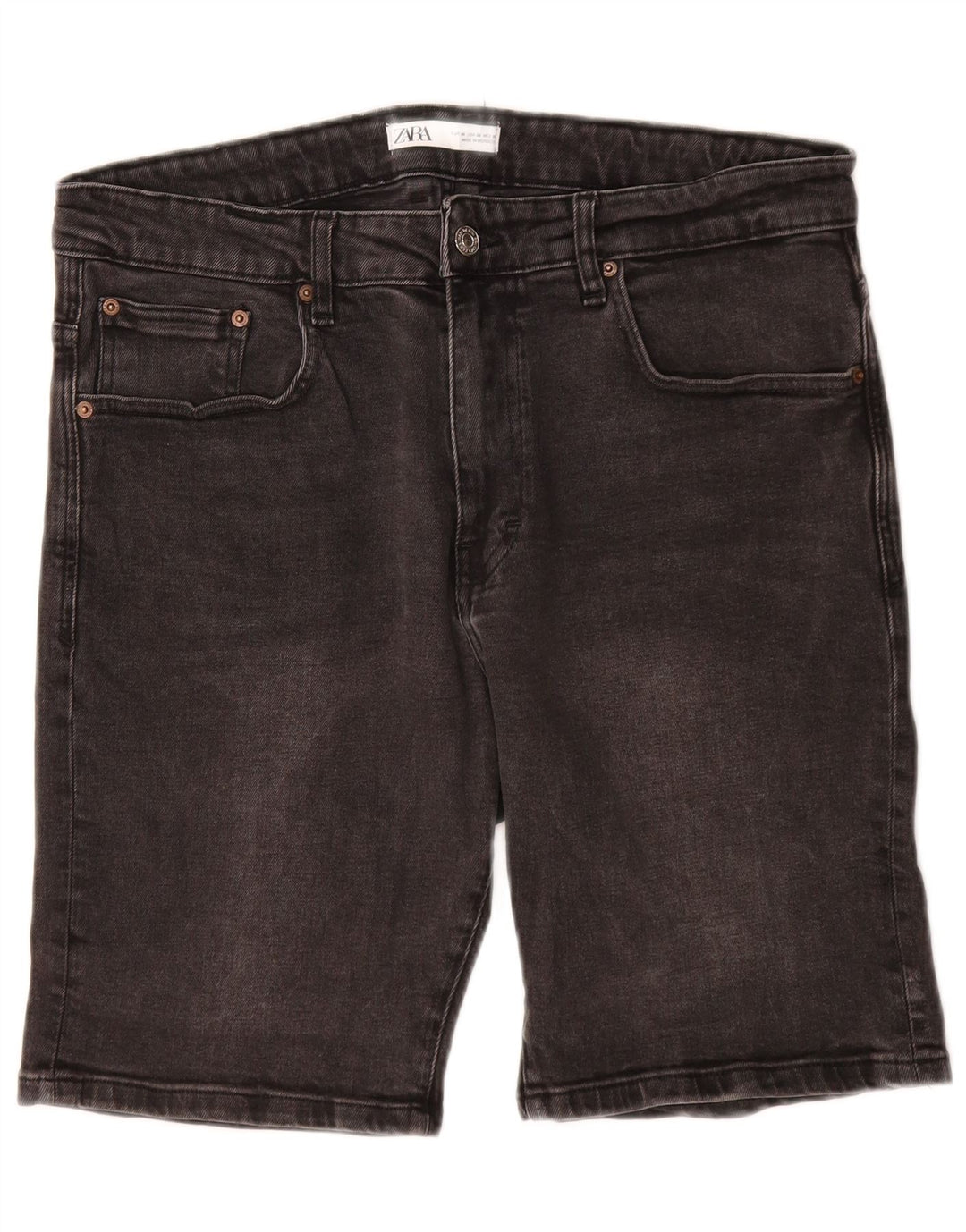 Ανδρικό τζιν σορτς ZARA EU 46 XL W36 Γκρι βαμβακερό
