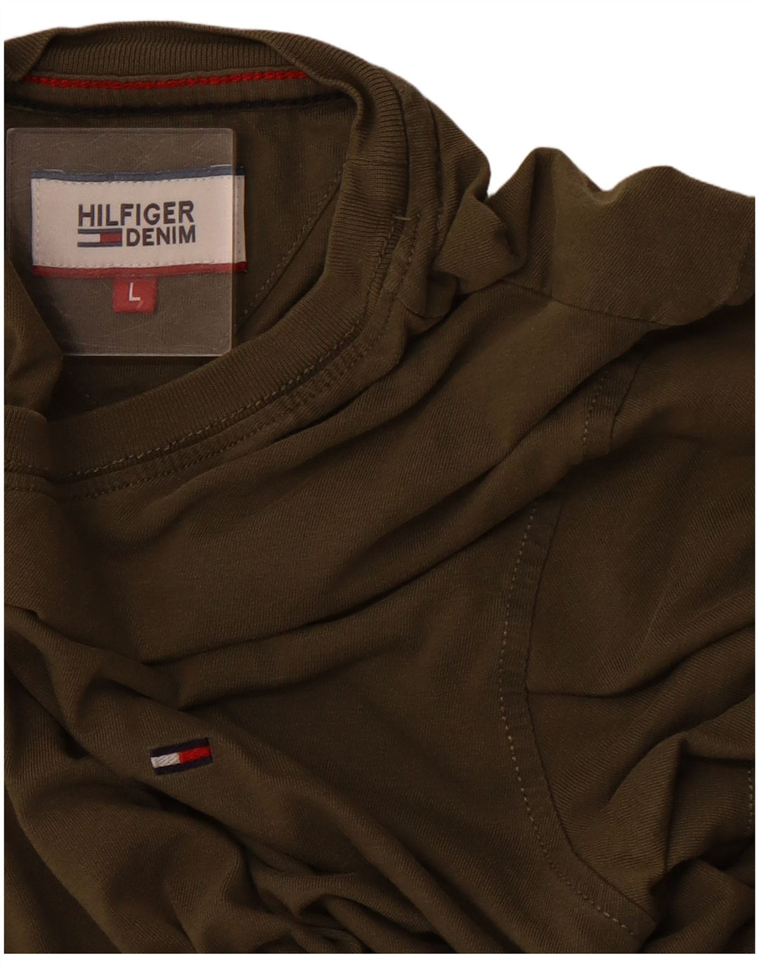 Ανδρικό T-Shirt TOMMY HILFIGER Top Large Khaki