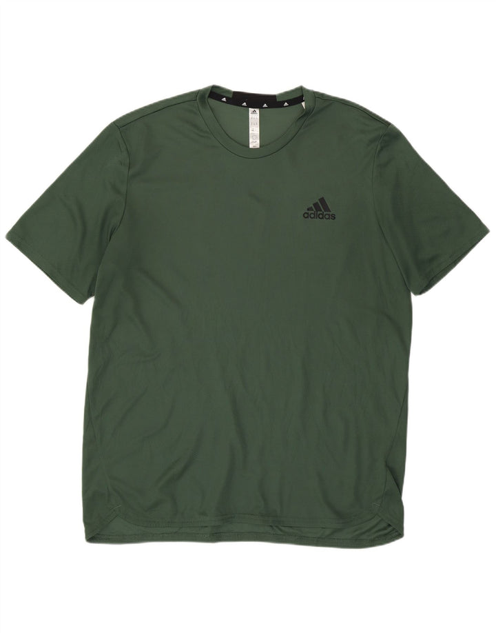 Adidas Ανδρικό T-Shirt Aeroready Τοπ μεσαίο πράσινο πολυεστέρας