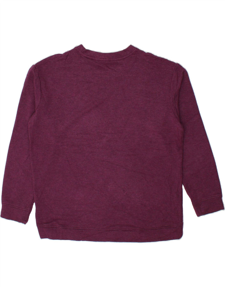ORVIS Womens Oversized Sweatshirt Jumper UK 14 Medium Maroon Modal Vintage Orvis and Second-Hand Orvis from Messina Hembry 