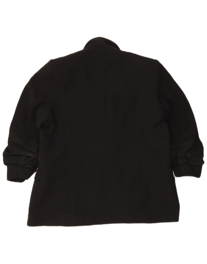 Marks & Spencer Γυναικείο Open Blazer Jacket UK 14 Large Black Polyester