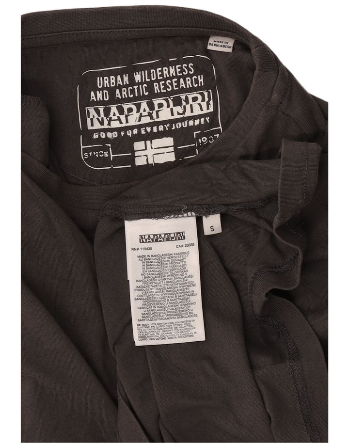 Ανδρικό T-Shirt Napapijri Top Μικρό Γκρι βαμβακερό