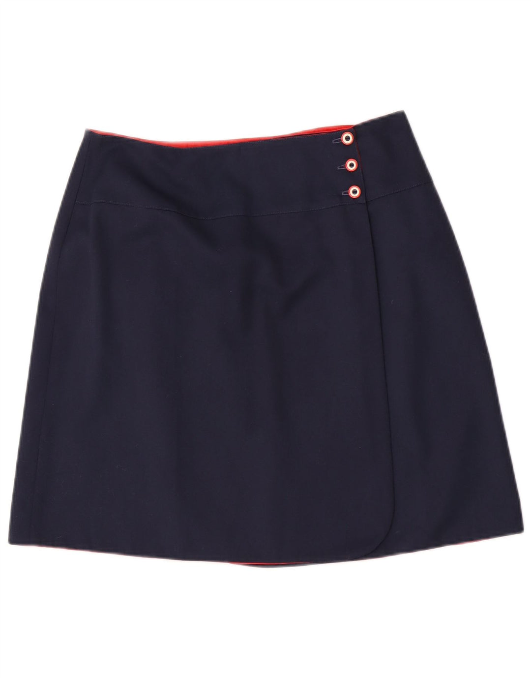 Vintage γυναικεία αναστρέψιμη φούστα μεσαία W30 Navy Blue