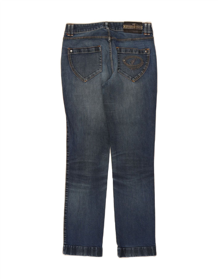 TRUSSARDI Womens Straight Jeans W27 L29 Blue Cotton Vintage Trussardi and Second-Hand Trussardi from Messina Hembry 