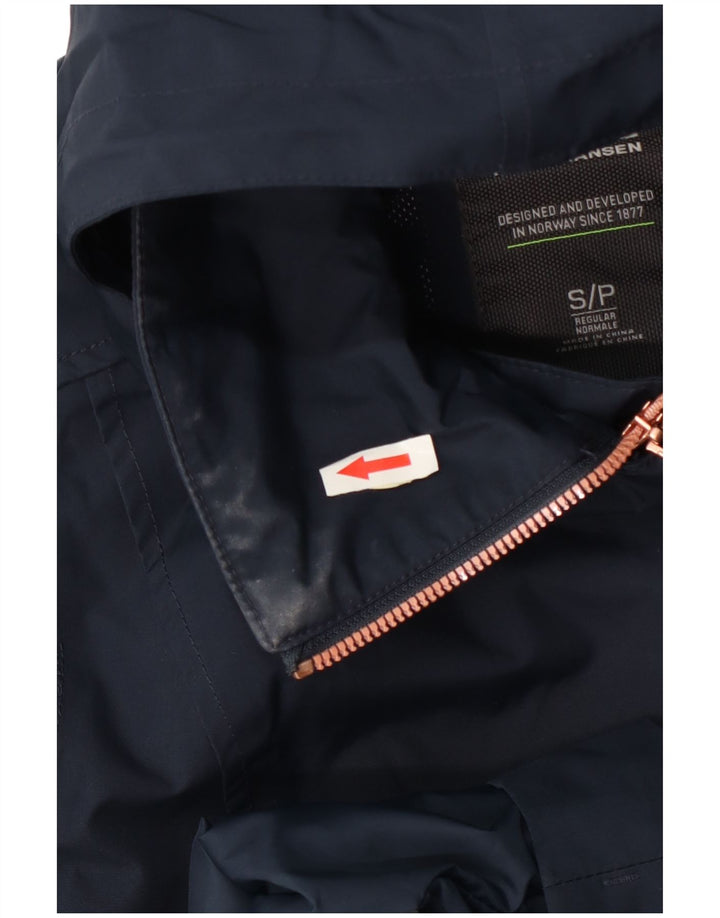 Helly Hansen γυναικείο αδιάβροχο με κουκούλα με διπλό στήθος UK 10 Small Navy Blue