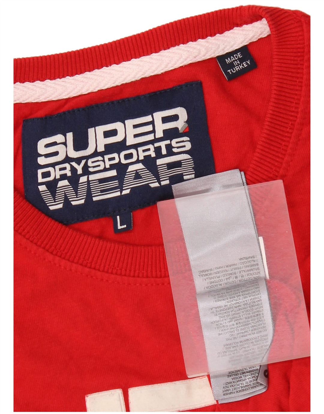 Ανδρικό γραφικό T-Shirt Superdry Top μεγάλο κόκκινο βαμβακερό