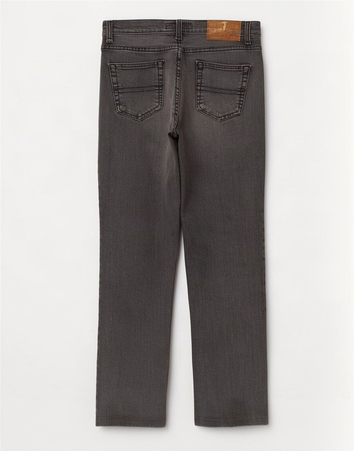 Γυναικείο τζιν Trussardi ίσιο W27 L28 Γκρι βαμβακερό