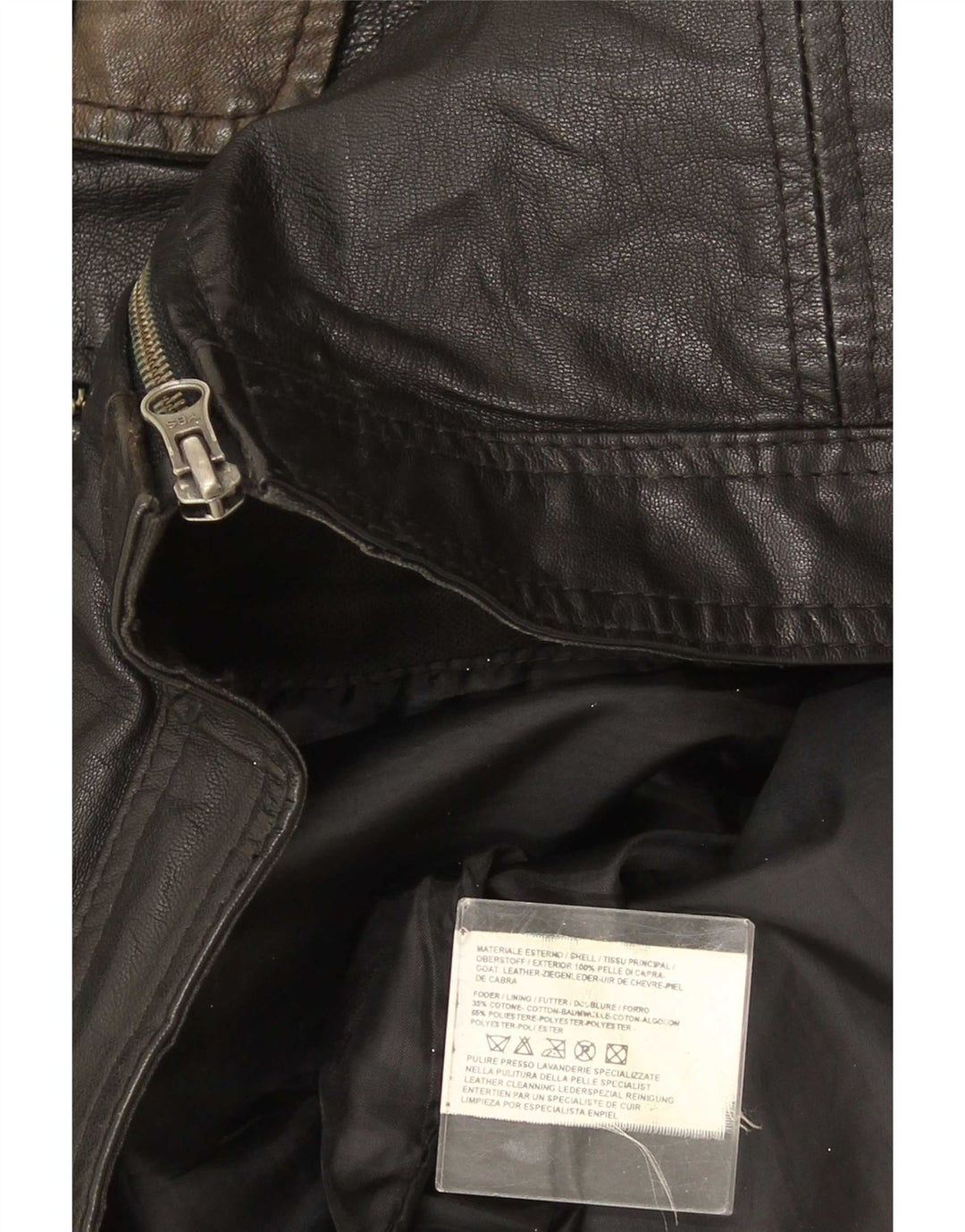 Metropolitan Ανδρικό Δερμάτινο Μπουφάν IT 52 XL Μαύρο Δερμάτινο