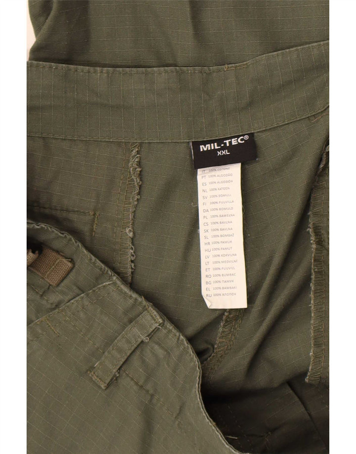 Mil-Tec Ανδρικό Σορτς Cargo 2XL W42 Χακί Βαμβακερό