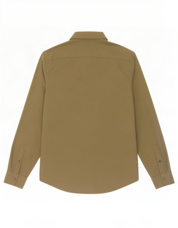 Abercrombie & Fitch Mens Shirt Medium Khaki Cotton