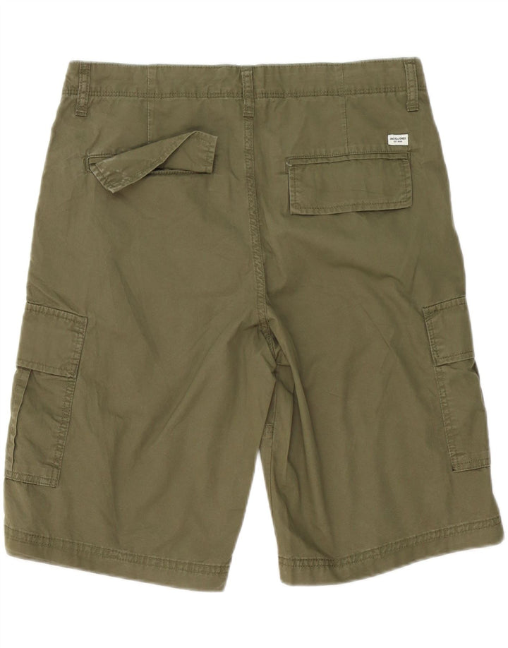 Jack & Jones Ανδρικό σορτς Cargo Medium W32 Χακί βαμβακερό