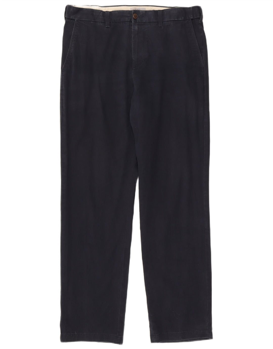 Marks & Spencer Ανδρικό κανονικό παντελόνι Chino W36 L33 Navy Blue Cotton