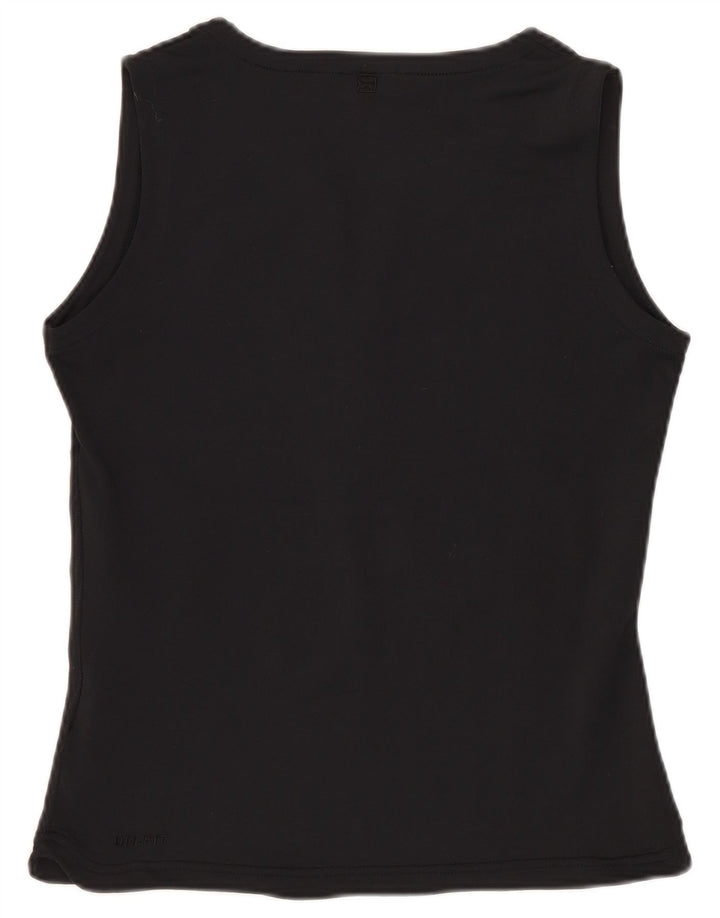 Γυναικείο φανελάκι Nike Dri Fit Crop Top UK 10/12 Μεσαίο μαύρο ριγέ πολυεστέρα