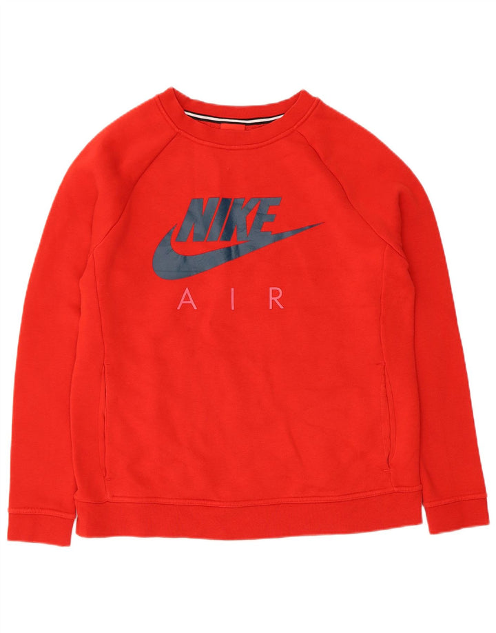 Γυναικείο γραφικό υπερμεγέθη φούτερ Nike Jumper UK 10 Small Red