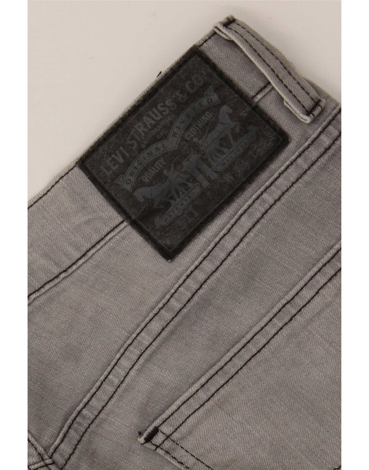 Levi's Mens 511 Tapered Slim Jeans W34 L32 Γκρι βαμβακερό