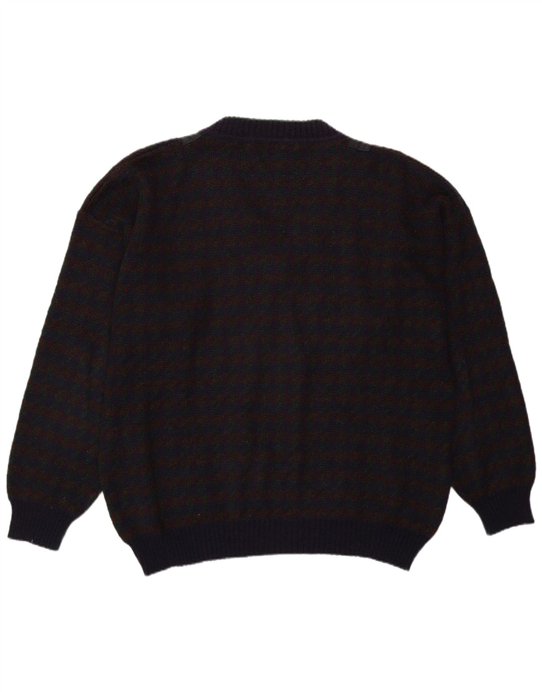 Vintage Ανδρικό πουλόβερ με V λαιμόκοψη XL Μωβ Check