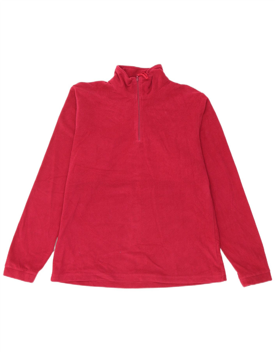 Mountain Essentials Γυναικείο φερμουάρ φλις λαιμόκοψη UK 14 μεγάλο κόκκινο πολυεστέρα