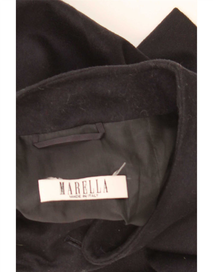 Marella Γυναικείο μπουφάν blazer UK 16 Large Navy Blue Wool