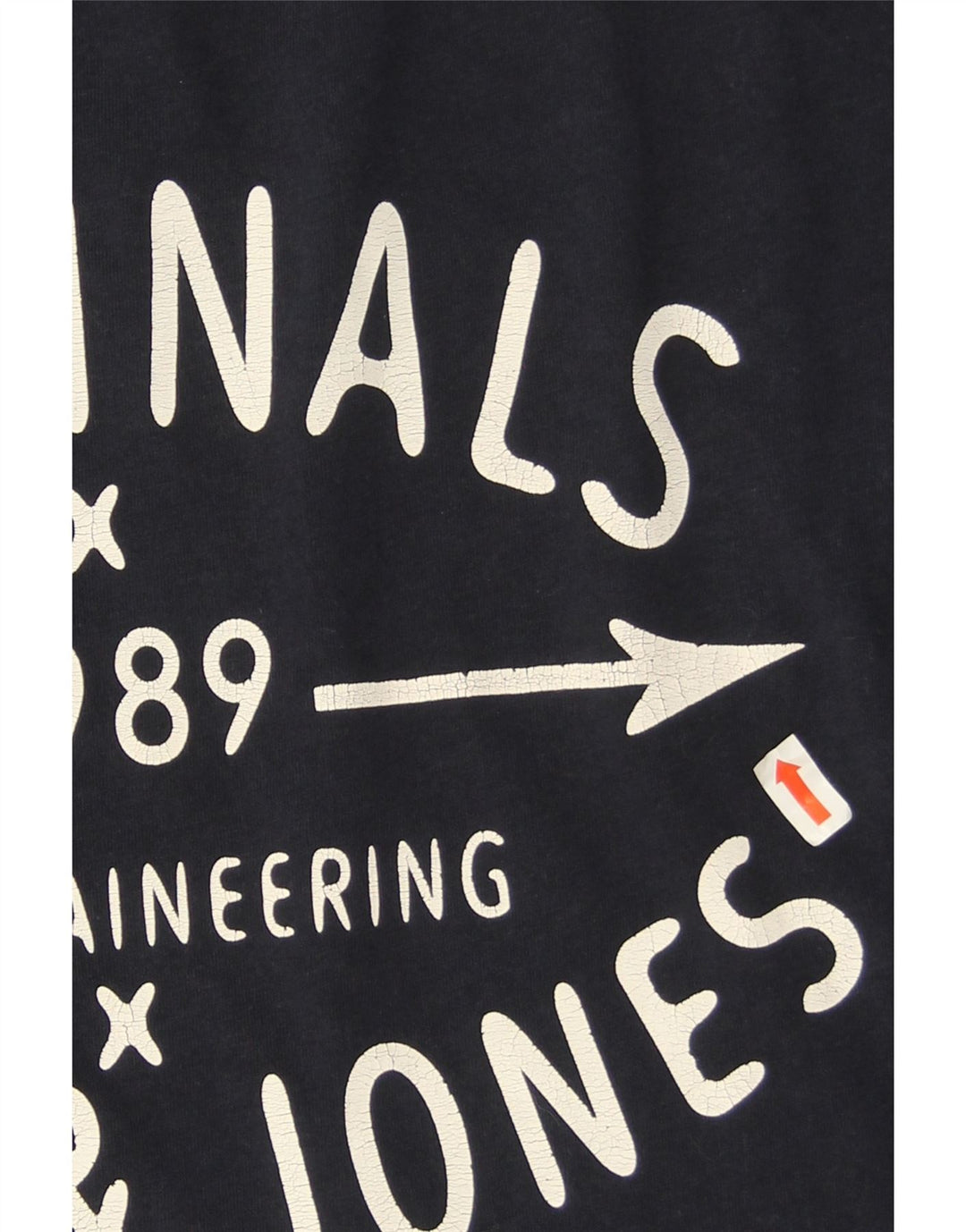 Jack & Jones Ανδρικό γραφικό μπλουζάκι με μακρυμάνικο μεσαίο ναυτικό βαμβακερό