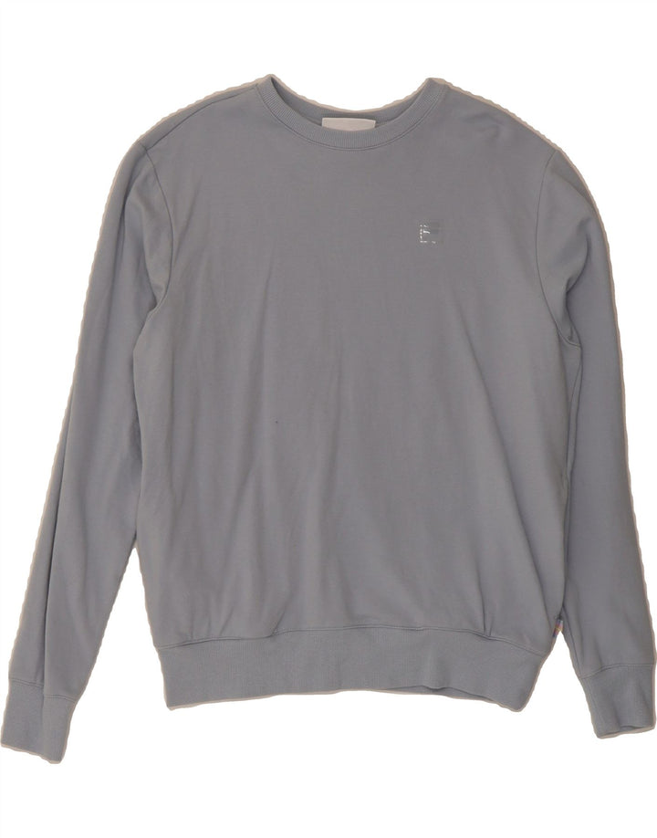 FILA Mens Sweatshirt Jumper Medium Blue Cotton Vintage Fila and Second-Hand Fila from Messina Hembry 