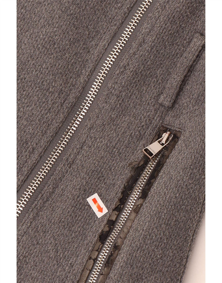 Γυναικείο παλτό Calvin Klein UK 10 Small Grey Wool