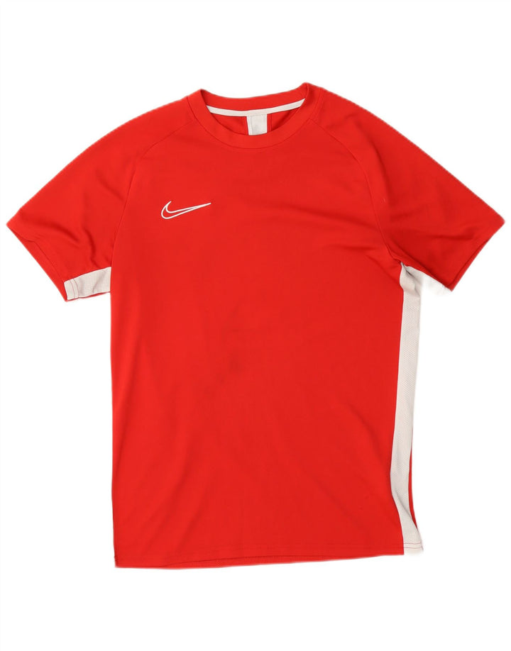 Ανδρικό μπλουζάκι Nike Dri Fit Τοπ μεσαίου κόκκινου χρώματος πολυεστέρας