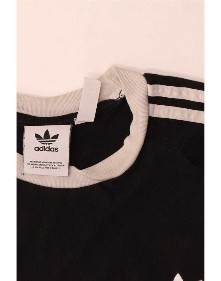 Ανδρικό T-Shirt Adidas Top Μικρό μαύρο βαμβακερό