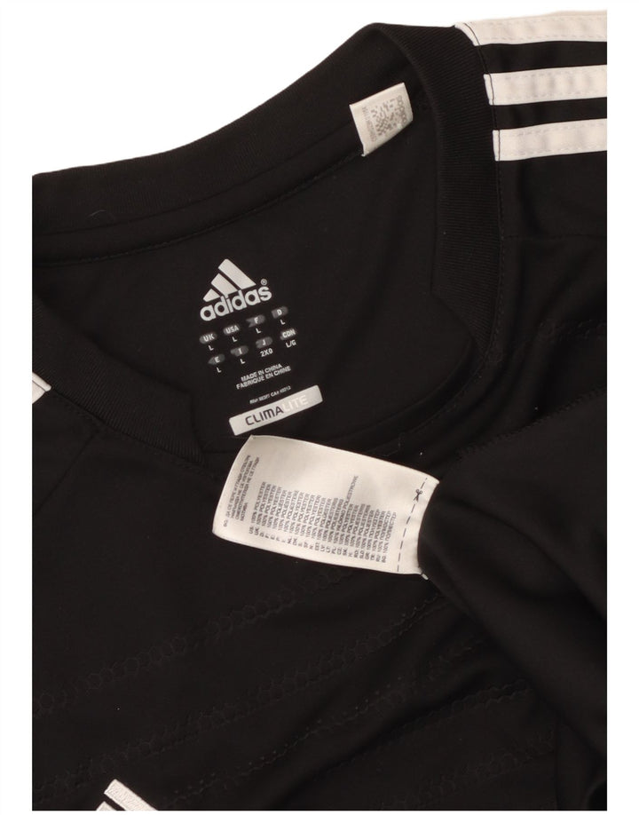 Adidas Ανδρικό T-Shirt Climalite Top Large Μαύρο Πολυεστέρας
