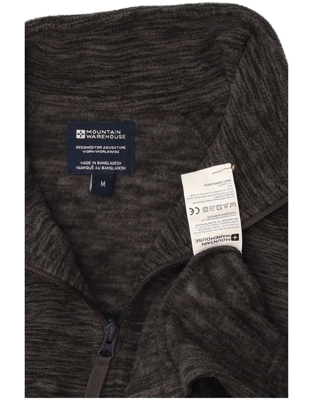 Ανδρικό μπουφάν MOUNTAIN WAREHOUSE Fleece UK 38 Medium Grey Polyester