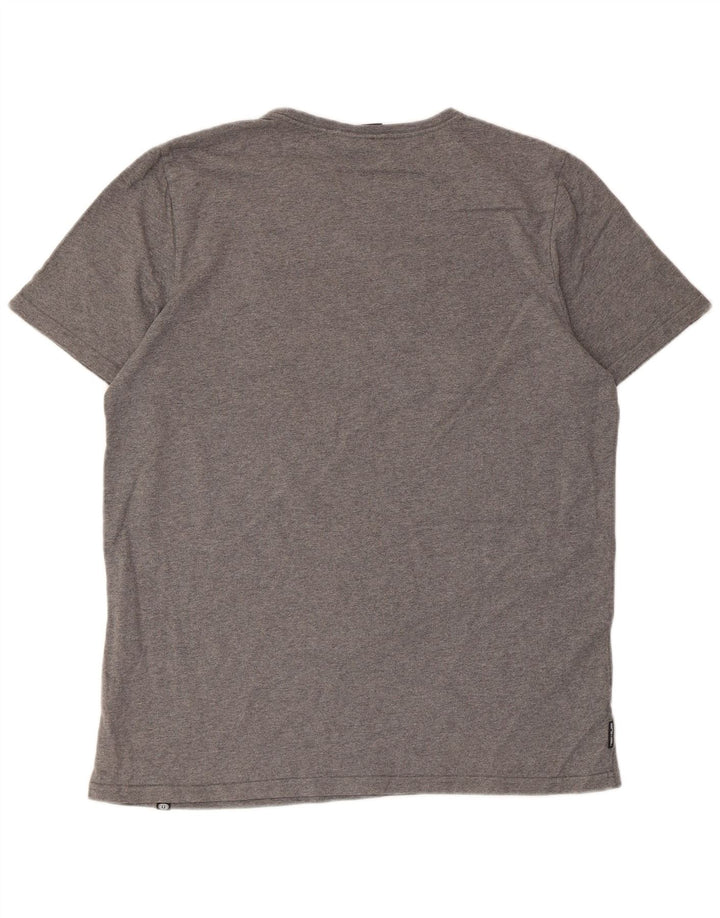 Ανδρικό Animal Graphic T-Shirt Top μεγάλο γκρι βαμβακερό