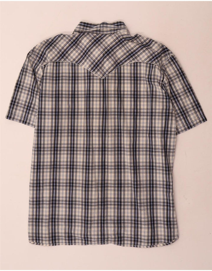 Ανδρικό κοντομάνικο πουκάμισο Levi's 2XL Blue Check Cotton