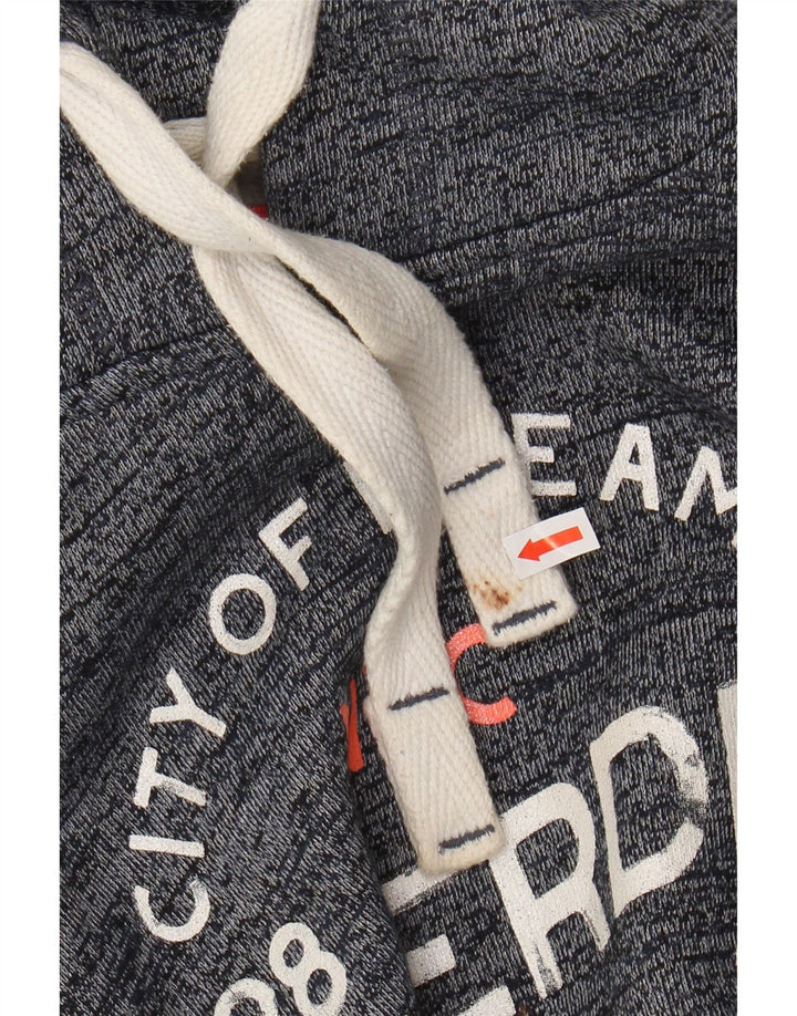 SUPERDRY Γυναικείο Μπρονξ με γραφικά κουκούλα UK 16 Large Grey Flecked
