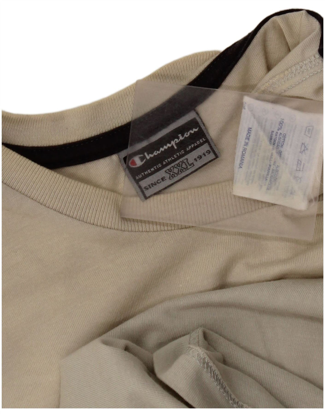 Champion Ανδρικό γραφικό T-Shirt Top 2XL Γκρι βαμβακερό