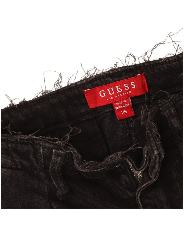 Guess Γυναικείο Tapered Jeans W26 L28 Μαύρο βαμβακερό