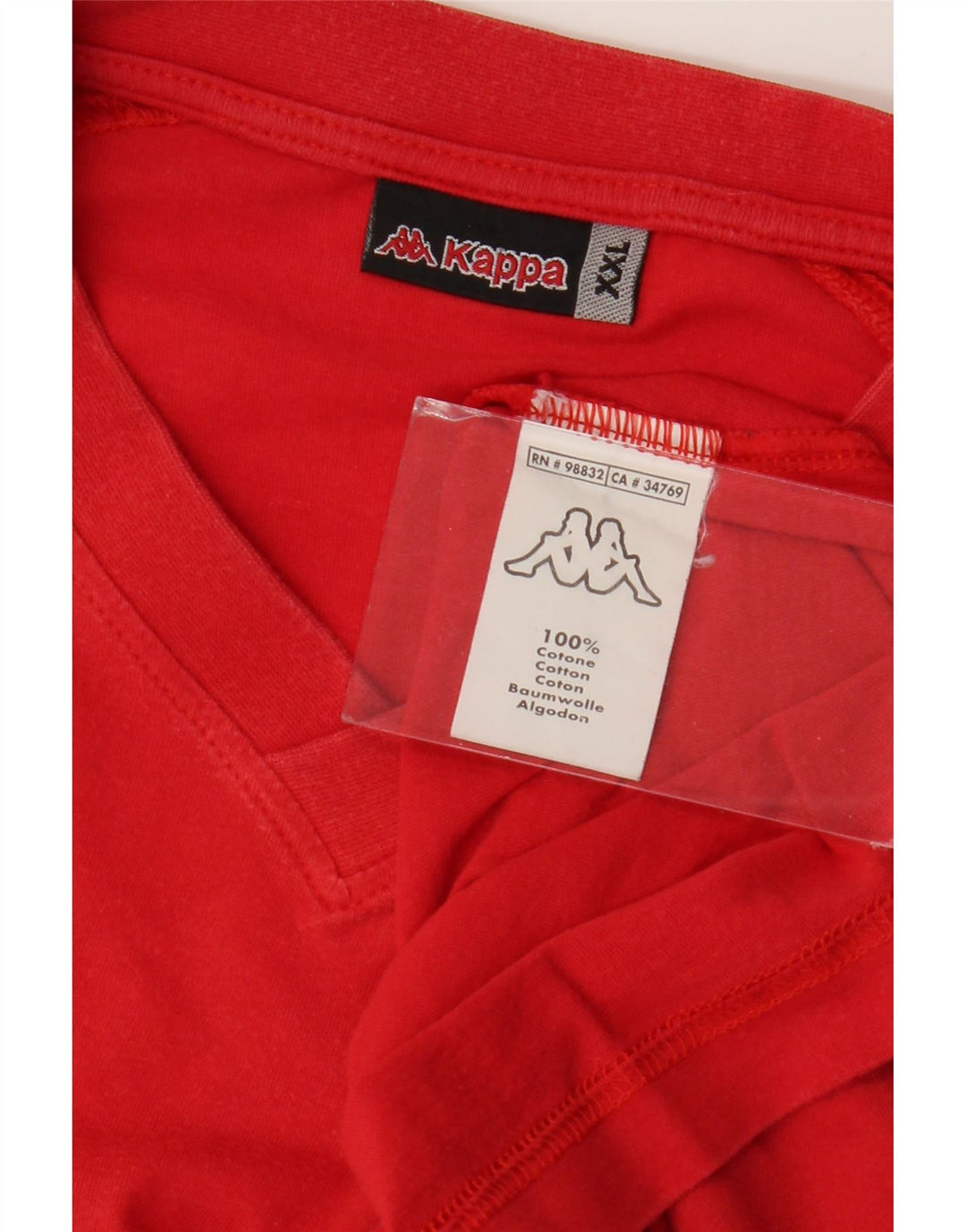 Ανδρικό T-Shirt Kappa Top 2XL Red Cotton