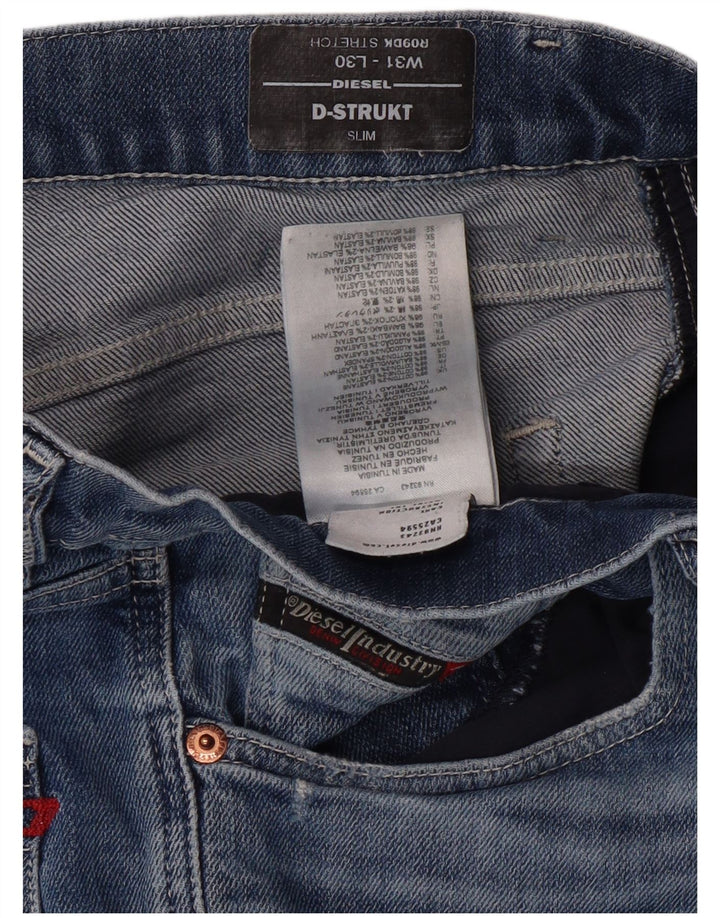 DIESEL Γυναικείο D-Strukt Slim Jeans W31 L30 Μπλε βαμβακερό