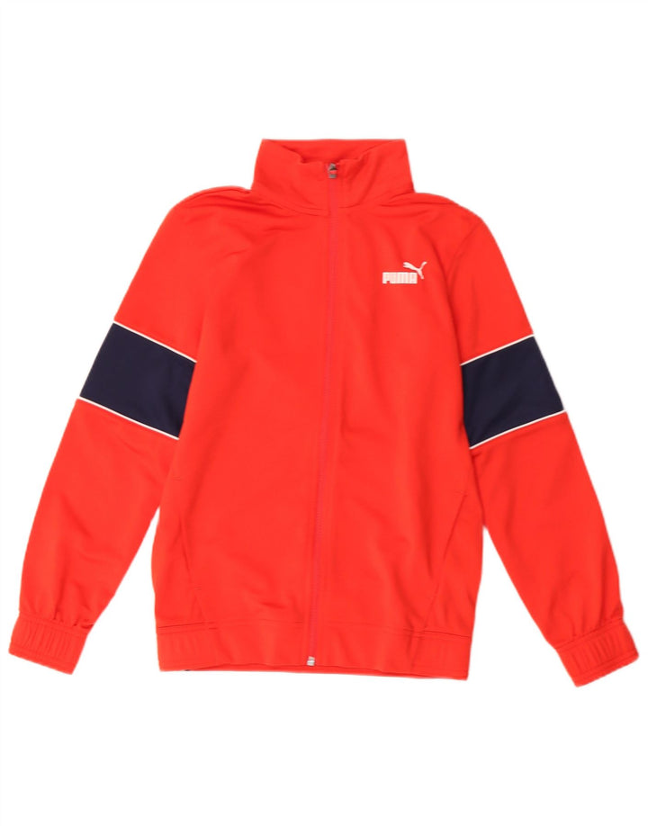 Μπουφάν Puma Boys αθλητική φόρμα 11-12 ετών Κόκκινο πολυεστέρας