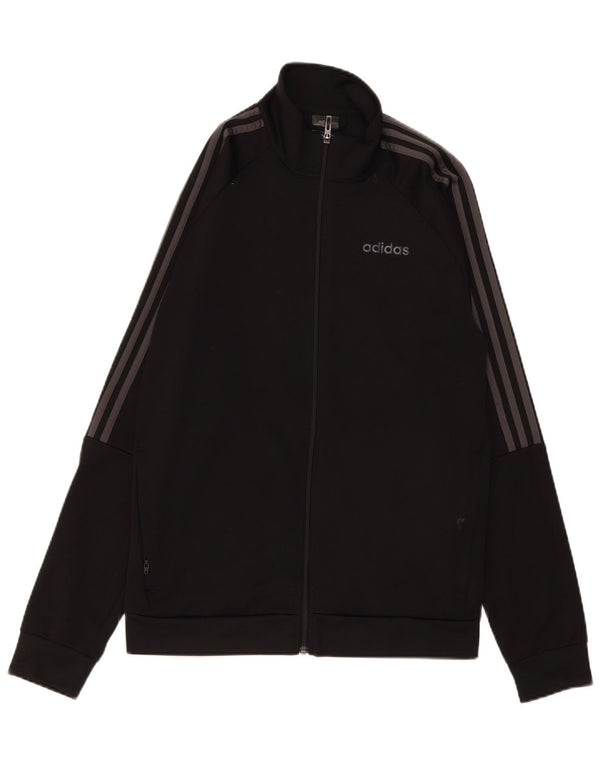 Ανδρική φόρμα Adidas Climalite Top Jacket UK 40/42 Medium Black Polyester