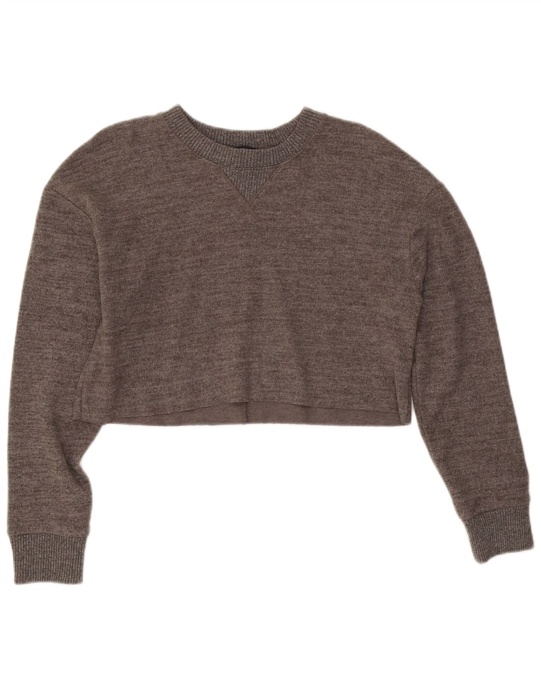 Zara γυναικείο τοπ μακρυμάνικο UK 10 Small Grey Flecked