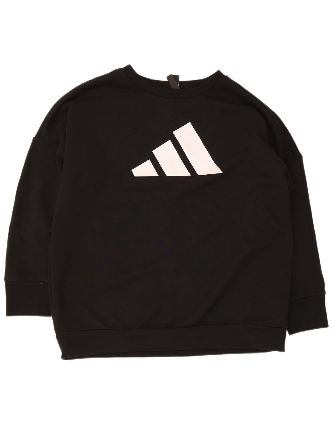 Γυναικείο γραφικό υπερμεγέθη φούτερ Adidas Jumper UK 12/14 Medium Black