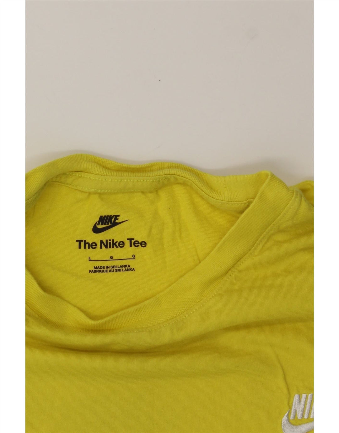 NIKE Mens T-Shirt Top Large Yellow Cotton Vintage Nike and Second-Hand Nike from Messina Hembry 