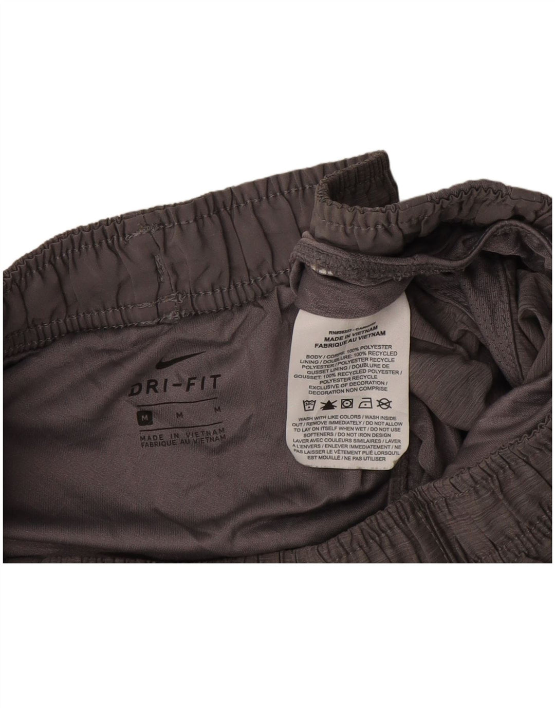 Γυναικείο αθλητικό σορτς NIKE Dri Fit UK 14 μεσαίο γκρι πολυεστέρας