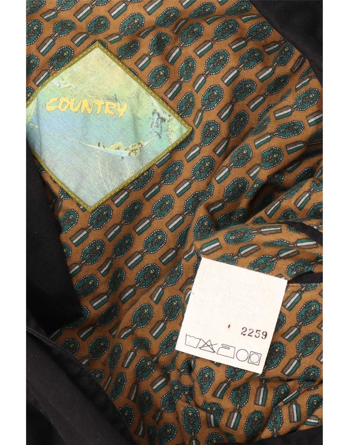 Country Ανδρικό Μπουφάν Blazer UK 40 Μεγάλο Βαμβακερό μαύρο