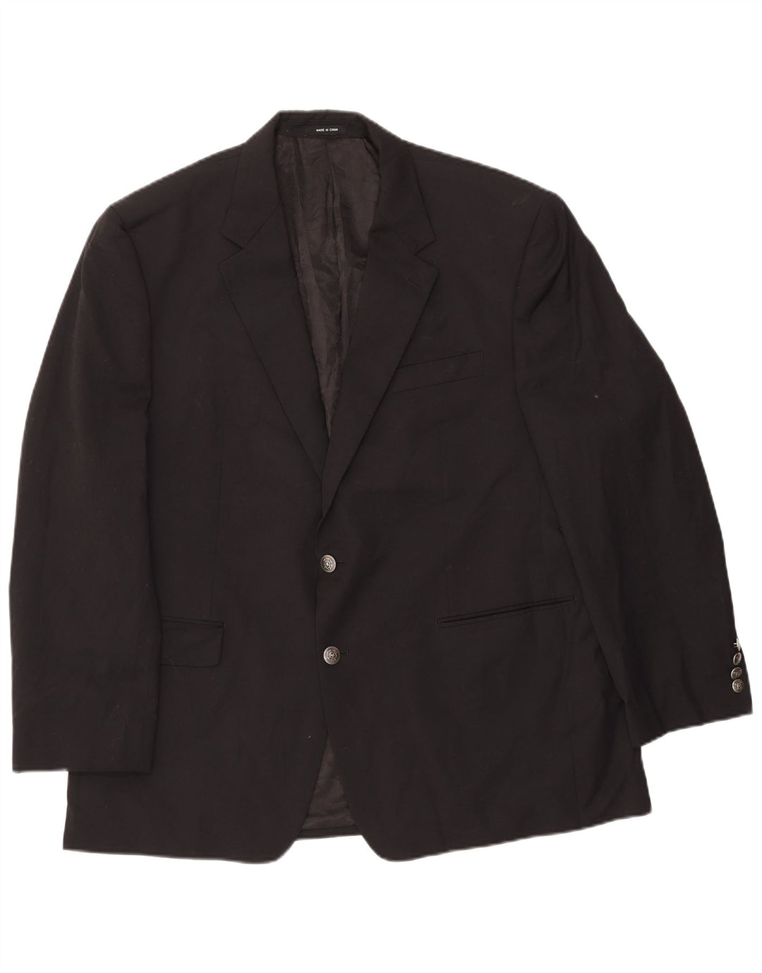 Ralph Lauren Ανδρικό σακάκι με 2 κουμπιά σακάκι UK 46 2XL μαύρο μαλλί