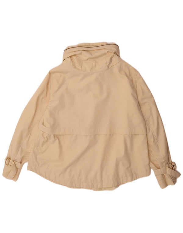Zara Γυναικείο Bomber Jacket UK 14 Large Beige Polyester