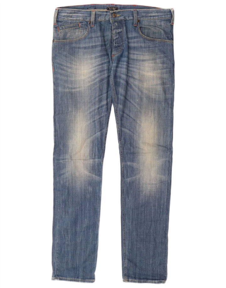 ARMANI Γυναικείο Slim Jeans W32 L34 Μπλε Βαμβακερό