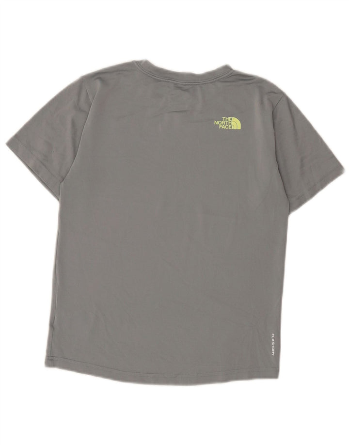 The North Face Boys T-Shirt Top 9-10 Years Medium Grey Polyester