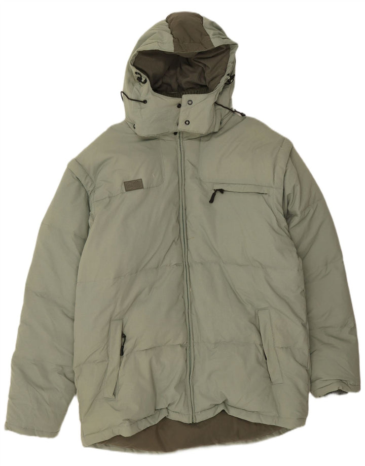 Fila Ανδρικό μπουφάν με κουκούλα UK 42 XL Green Polyamide